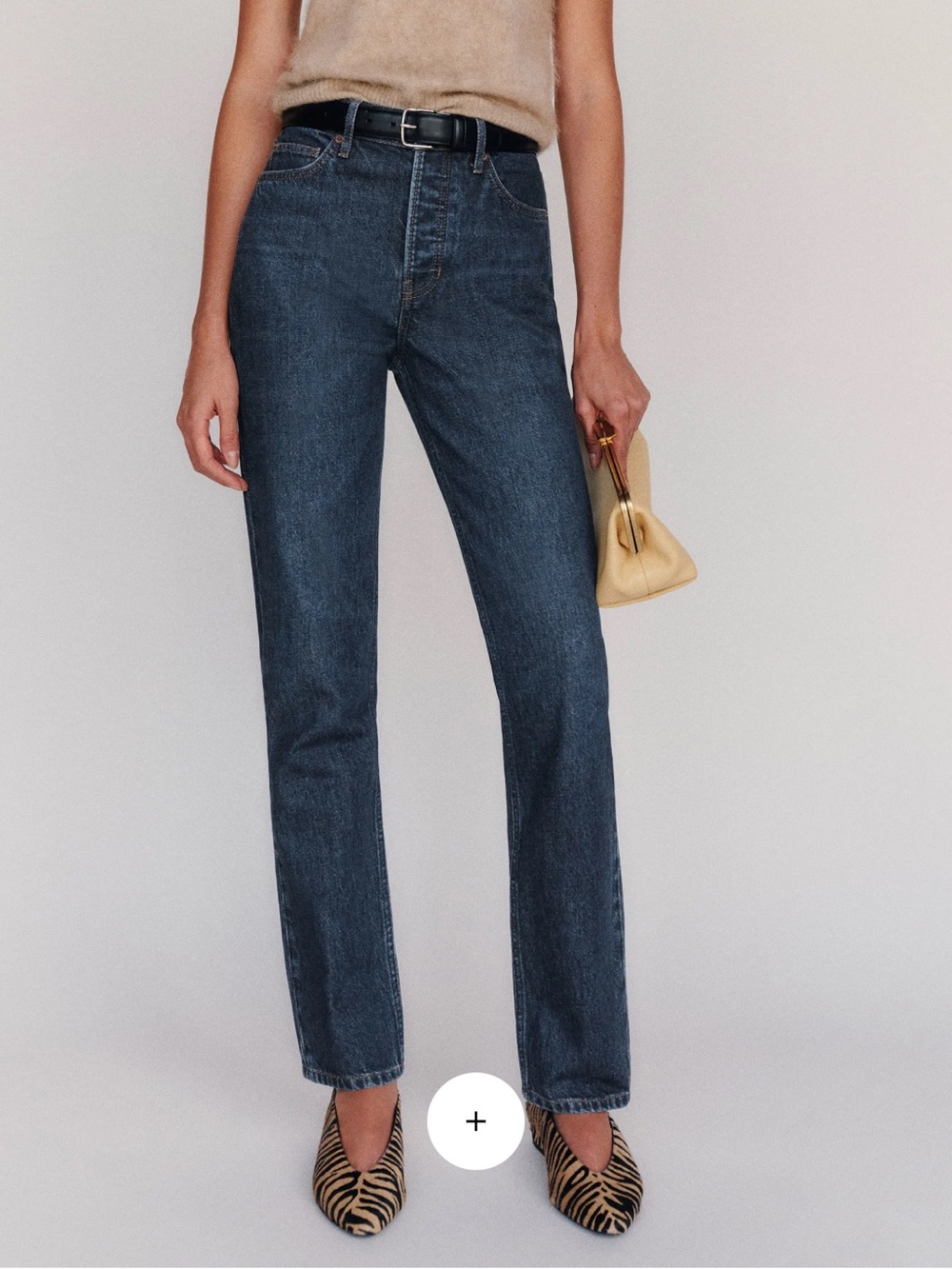 Reformation cynthia straight with crease detail